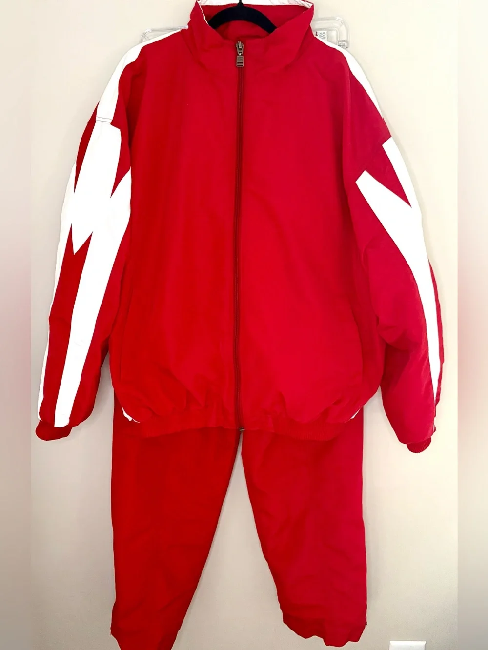 Vintage Russell Athletic Red Tracksuit Set Jacket Pants L 90s